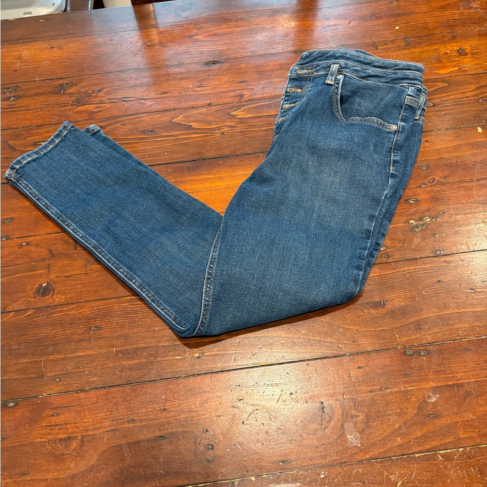 We The Free Blue Skinny Jeans Classic Denim Style